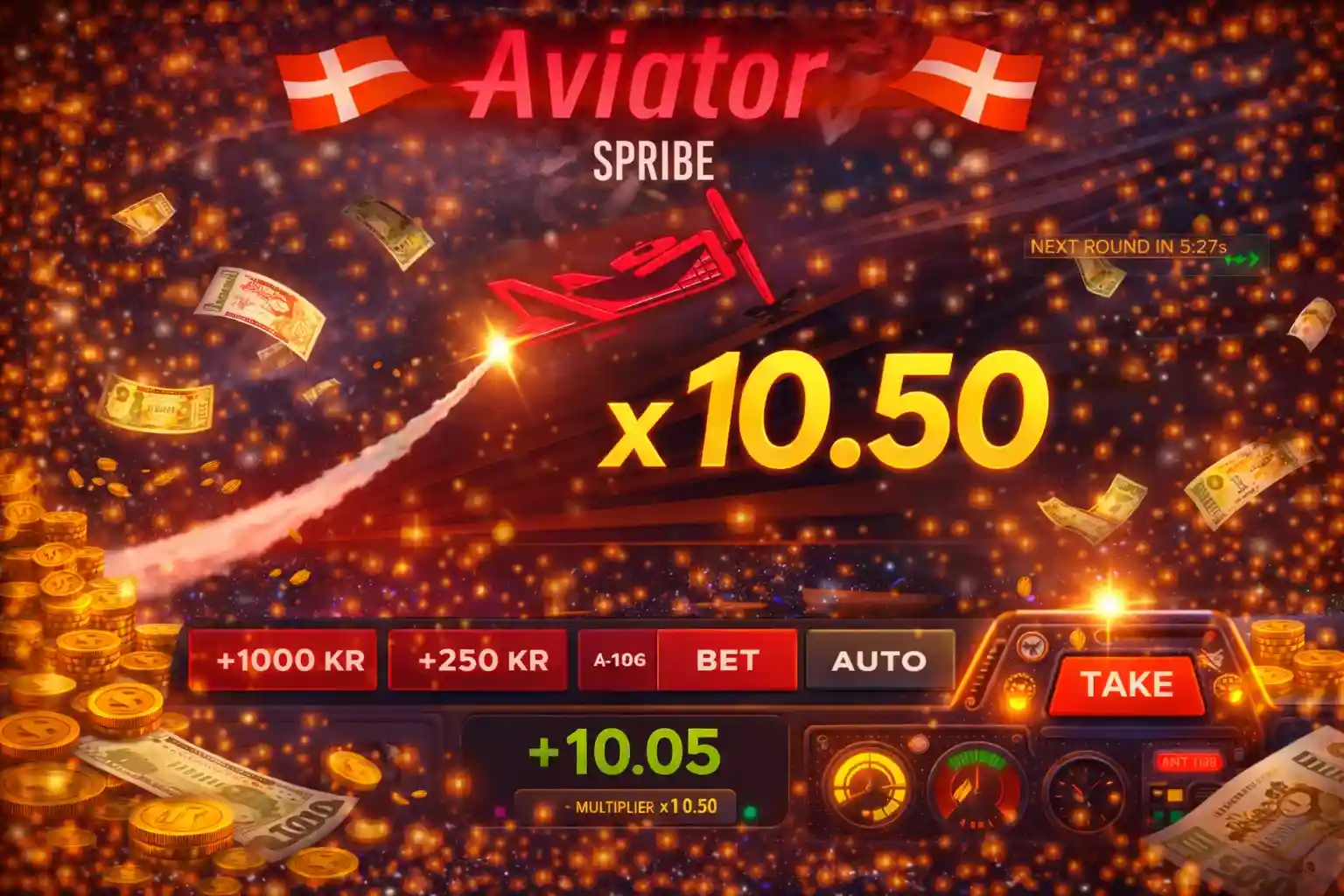 Aviator Spribe spil fly
