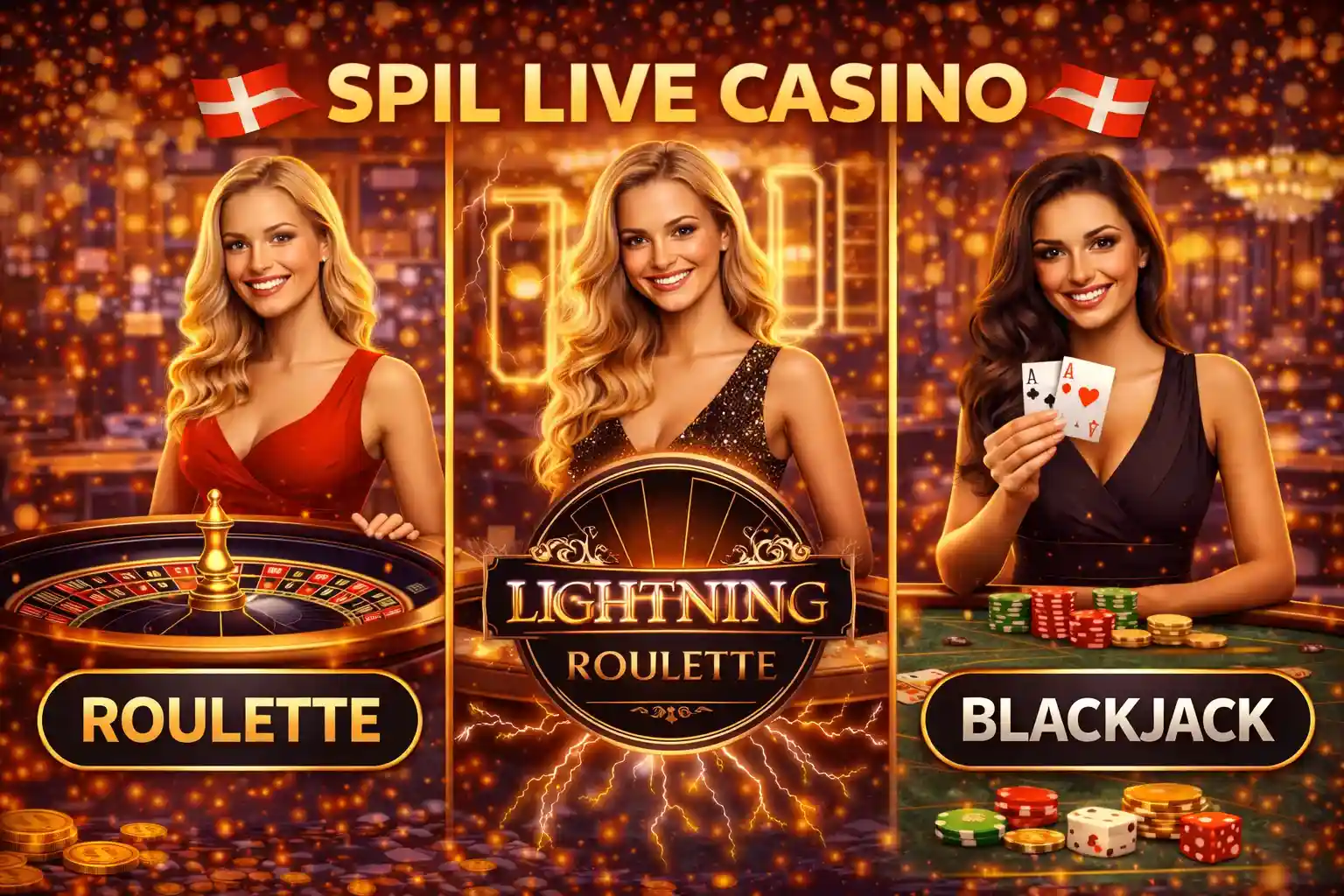 Live casino roulette spil