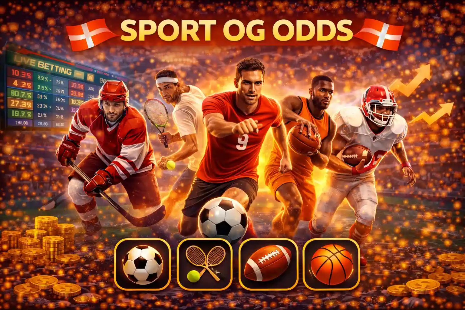Sport og odds forskellige sportsgrene